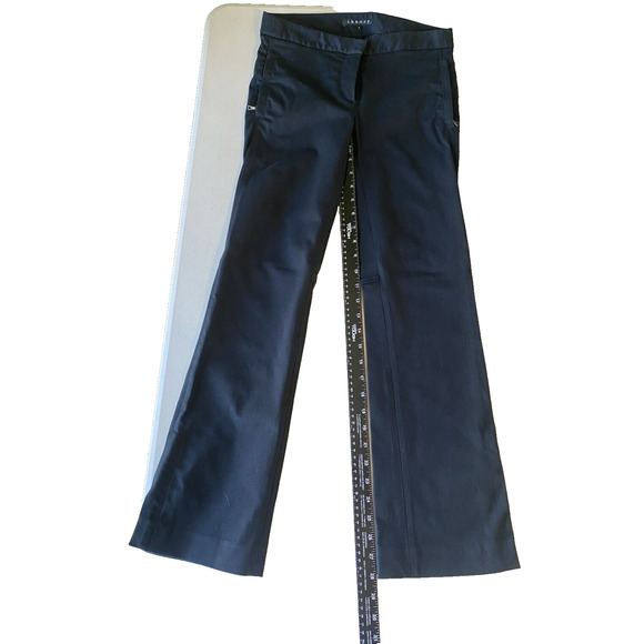 Theory Pants Womens Size 0 Black Low Rise Dressy Career Wear Office Trousers - Picture 11 of 14